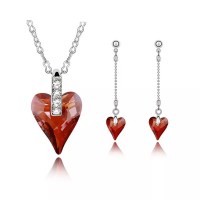 Комплет со ланче и обетки Romantic red heart